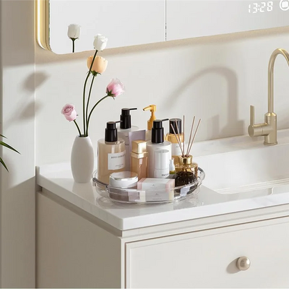 Organizador Lazy Susan Transparente Otimiza Armário