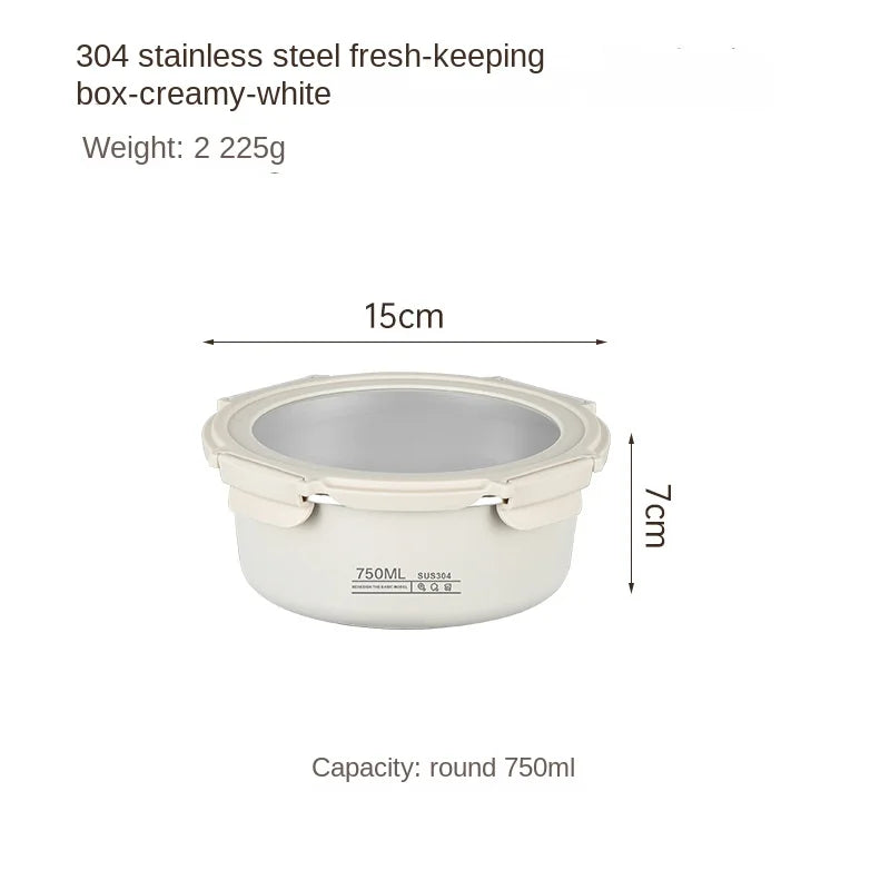 Recipiente Hermético Em Aço Inoxidável Para Refeições Multiuso