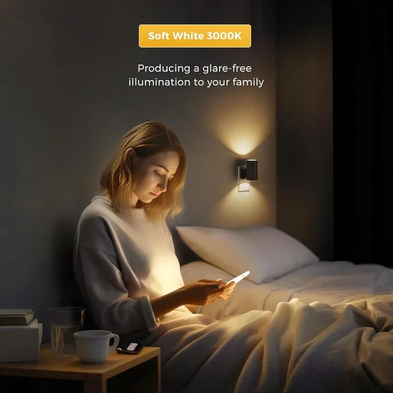 Luz Noturna De Parede Para Corredores Com Sensor