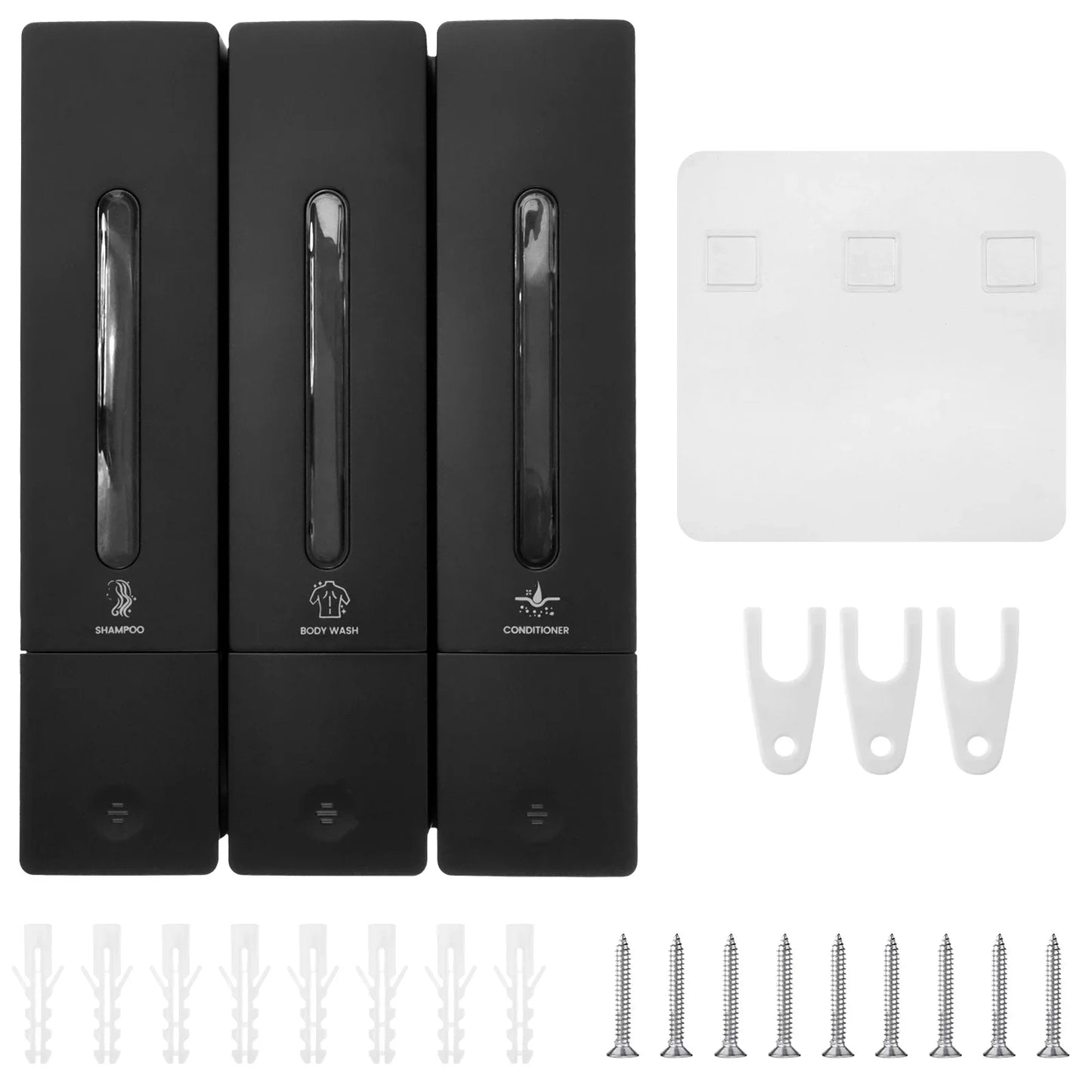 Dispensador De Shampoo Para Parede Do Chuveiro Recarregável