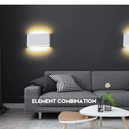 Iluminação De Parede Jardim LED 12W Alumínio IP65