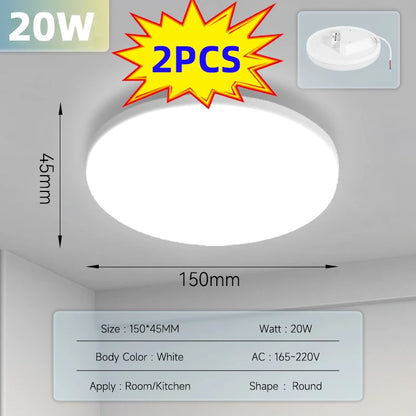 Luminária De Teto LED Para Sala Quarto Multifuncional