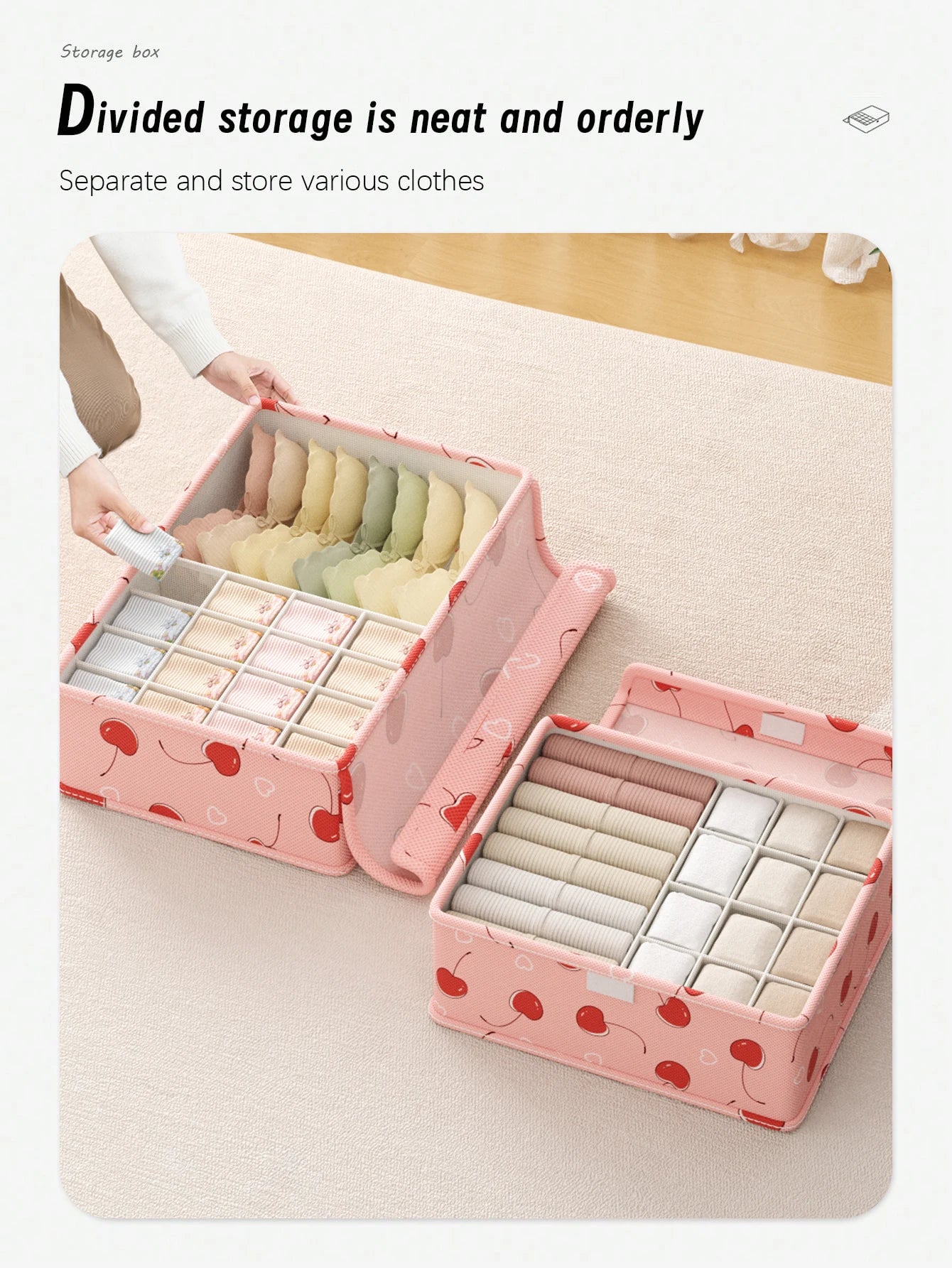 Organizador de Roupas Íntimas Dobrável com Design Moderno Praticidade Diaria