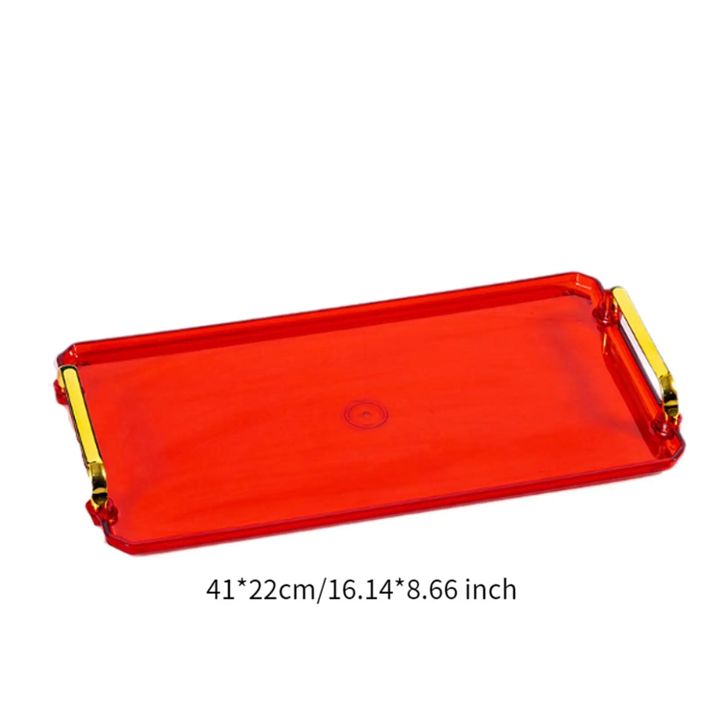 Bandeja De Serviço Retangular Para Maquiagem Com Alça