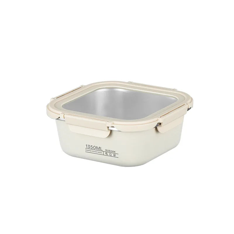 Recipiente Hermético Em Aço Inoxidável Para Refeições Multiuso