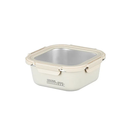 Recipiente Hermético Em Aço Inoxidável Para Refeições Multiuso