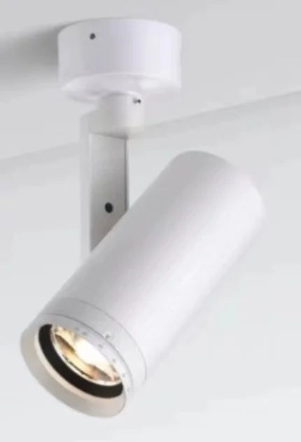 Luminária de Trilho LED COB Dimável para Teto, Spotlight com Ângulo Ajustável 10° a 55°, Sala de Jantar e Quarto