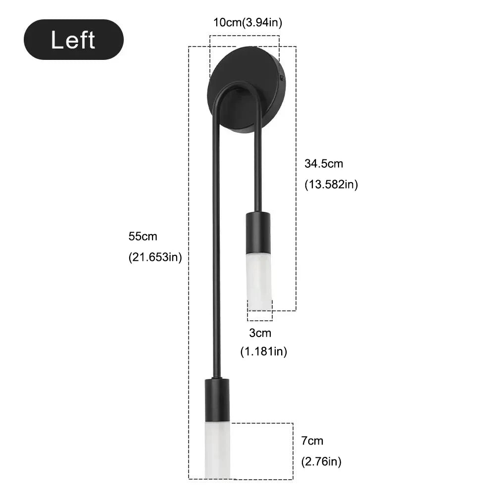 Luminária LED Premium Minimalista Dourada para Sala Estar