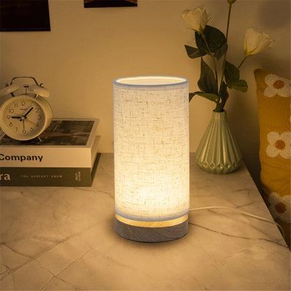 Luminária De Mesa Para Quarto Madeira Maciça LED