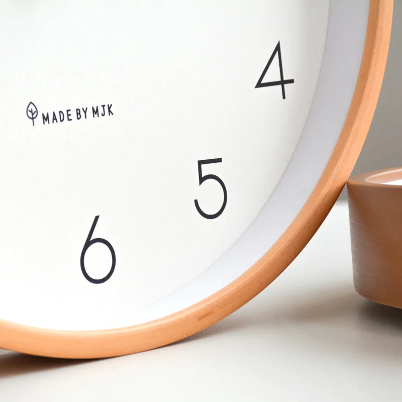 Relógio De Parede Para Cozinha Em Madeira Maciça