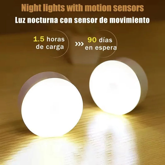Iluminação Noturna Recarregável USB Portátil Para Sala LED