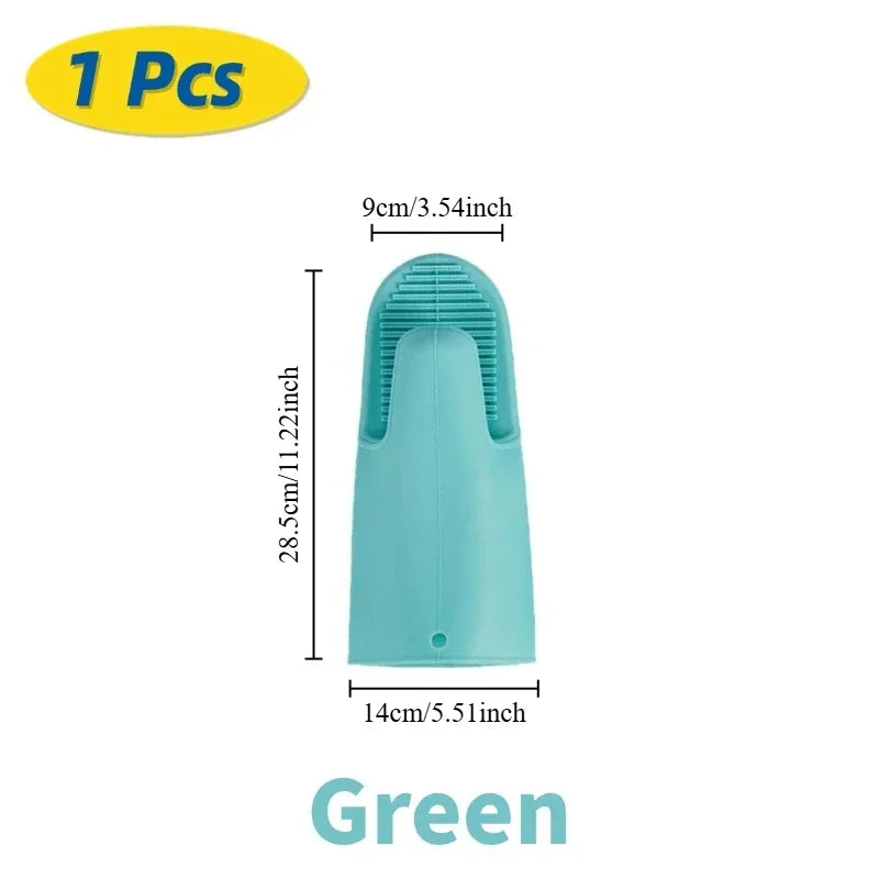 Luvas De Silicone Extensas Para Forno Microondas Antiderrapantes