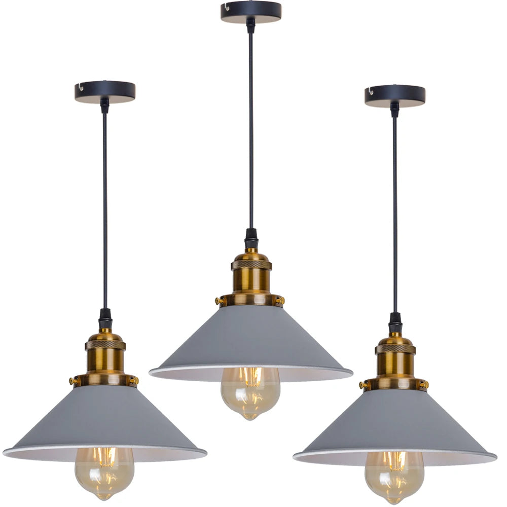 Luminária Pendente Vintage Loft Para Sala Com LED