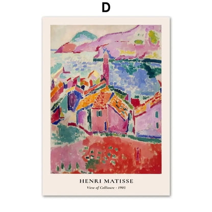 Pintura Em Tela Para Sala Abstrata Vintage