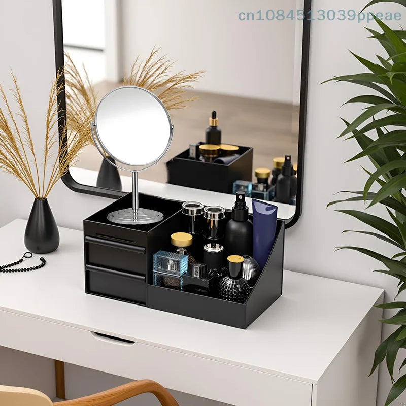 Organizador Transparente de Perfumes com Gavetas para Banheiro Moderno de Design