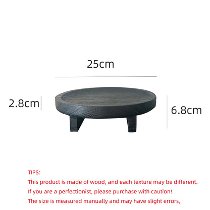 Bandeja De Jantar Em Madeira Artesanal Decorativa Medieval