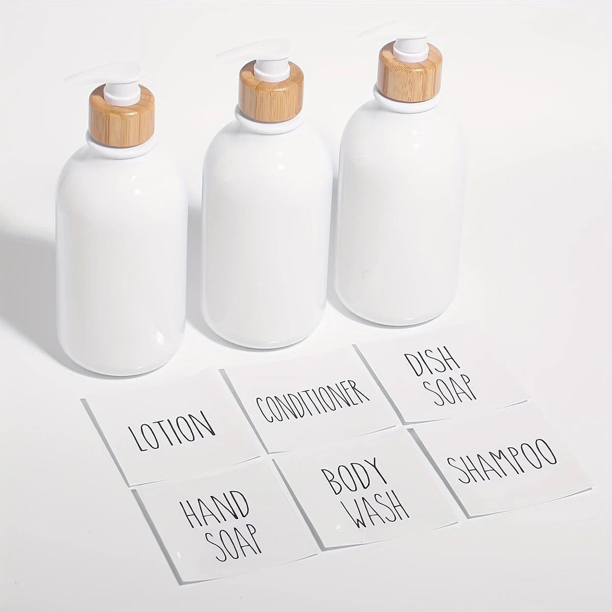 Dispenser de Shampoo e Condicionador para Banheiro Reutilizável