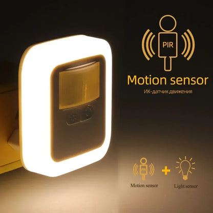 Lâmpada Noturna LED Inteligente com Sensor de Movimento