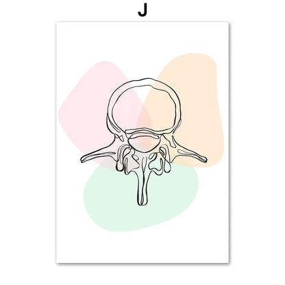 Pôster Ilustrativo Biomédico De Anatomia Fêmur Para Quiropraxia