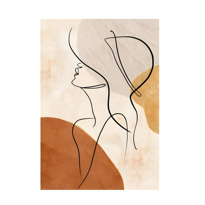 Quadro Moderno Abstrato para Sala de Estar Tela