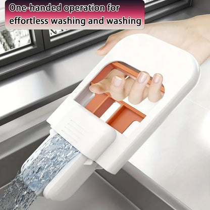 Esfregão Dobrável Multifuncional Com Cabeças Removíveis Para Cozinha