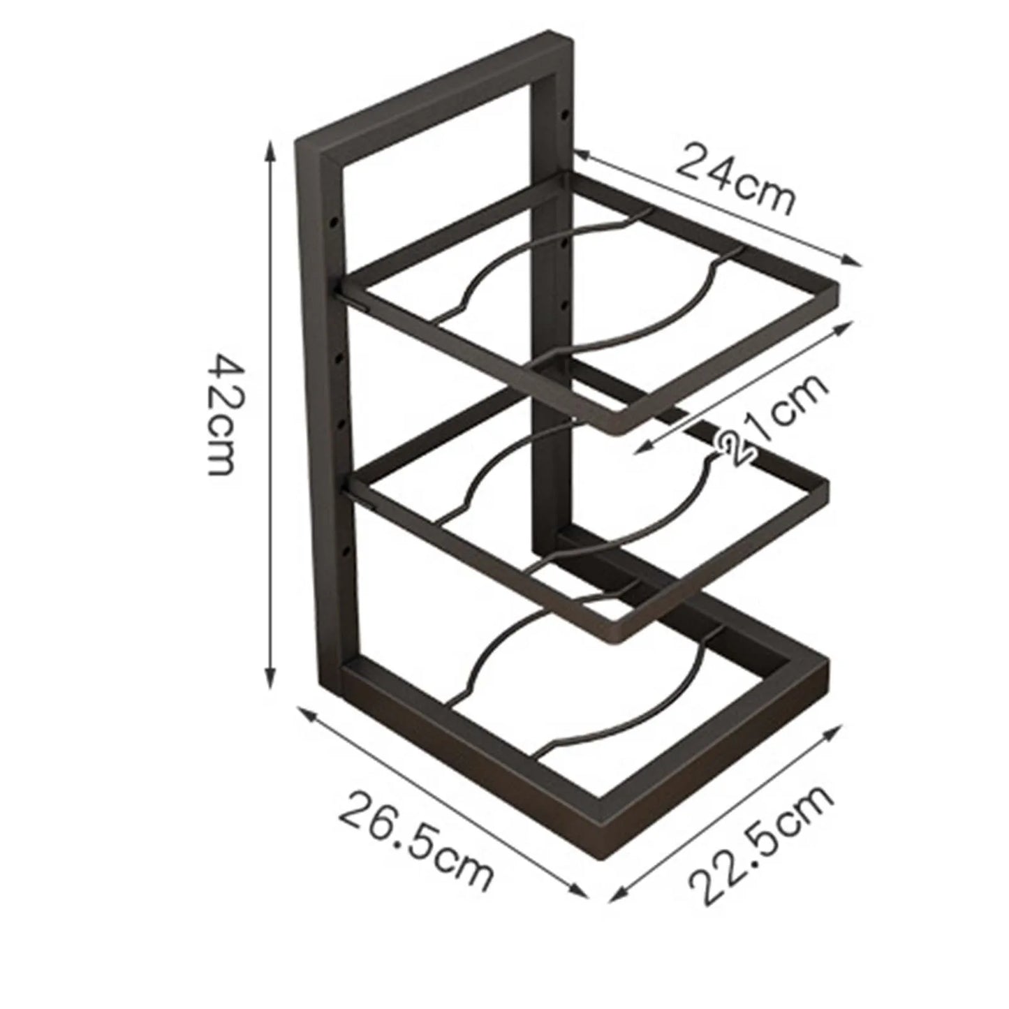 Organizador de Panelas para Cozinha – Estrutura Reforçada e Design Moderno para Máxima Organização
