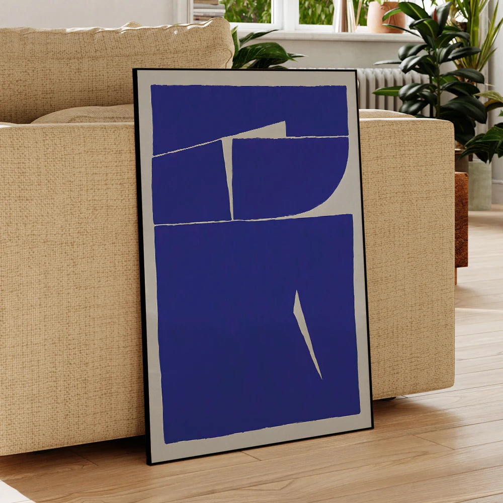 Quadro Abstrato Moderno para Sala Pintado À Mão