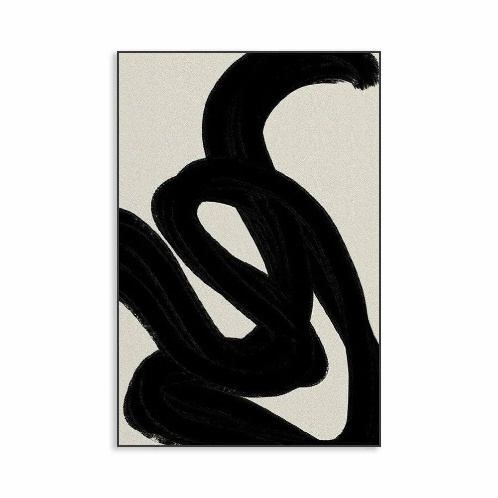 Pintura Em Tela Abstrata Para Decoração Contemporânea Minimalista