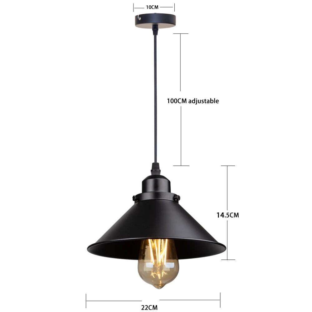 Luminária Pendente Vintage Loft Para Sala Com LED