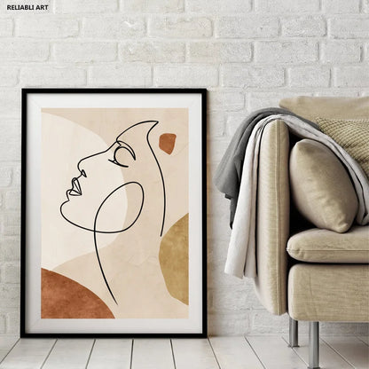 Quadro Moderno Abstrato para Sala de Estar Tela