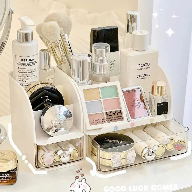 Organizador De Maquiagem Com Gaveta Minimalista