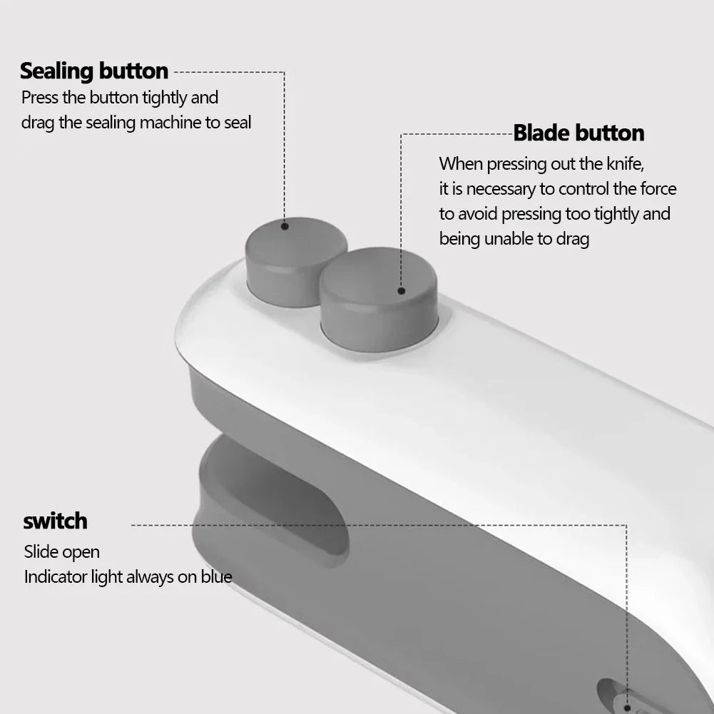 Seladora Portátil 2 Em 1 Para Alimentos Multiuso