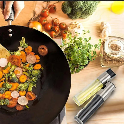 Pulverizador De Óleo Para Cozinhar Em Vidro Refilável