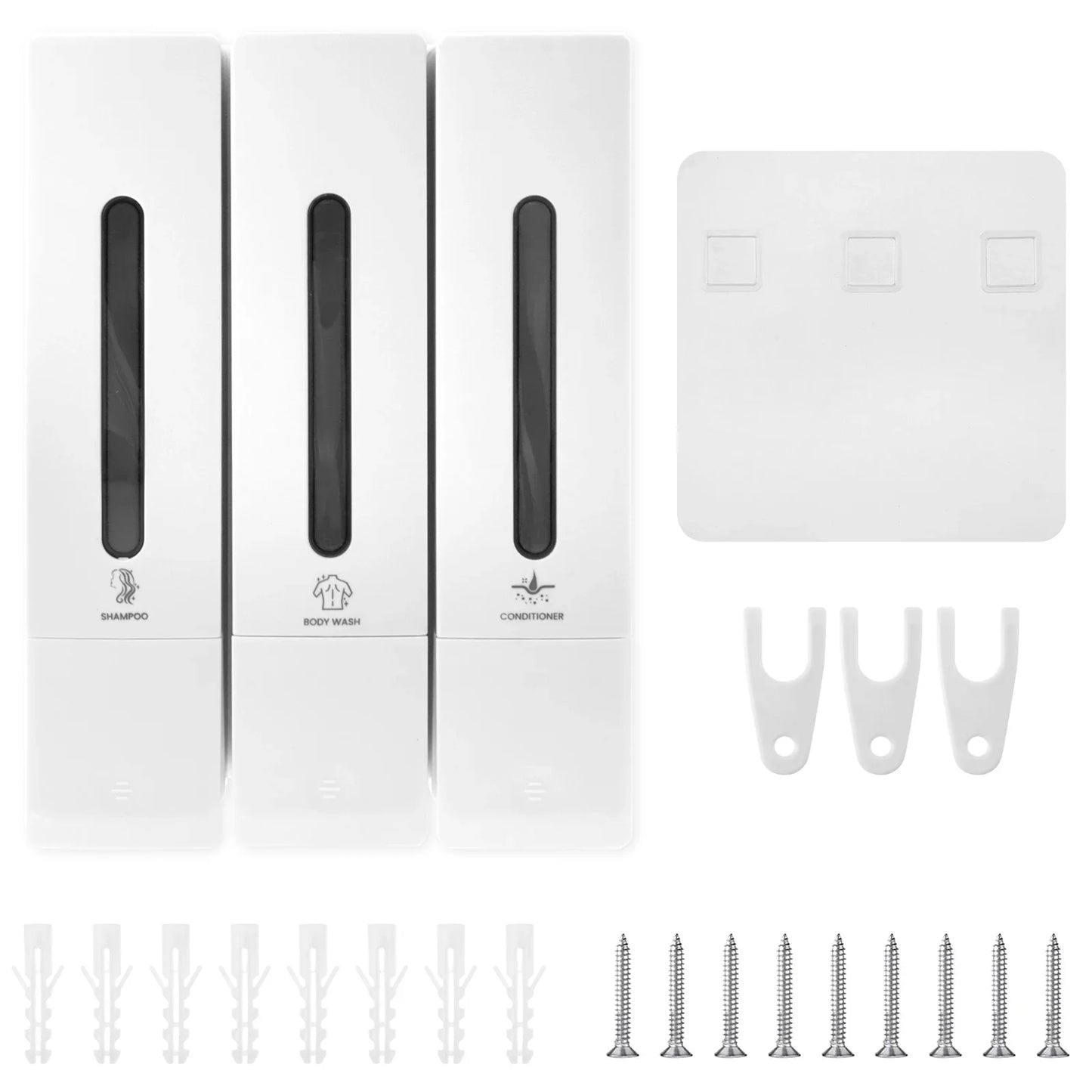 Dispensador De Shampoo Para Parede Do Chuveiro Recarregável