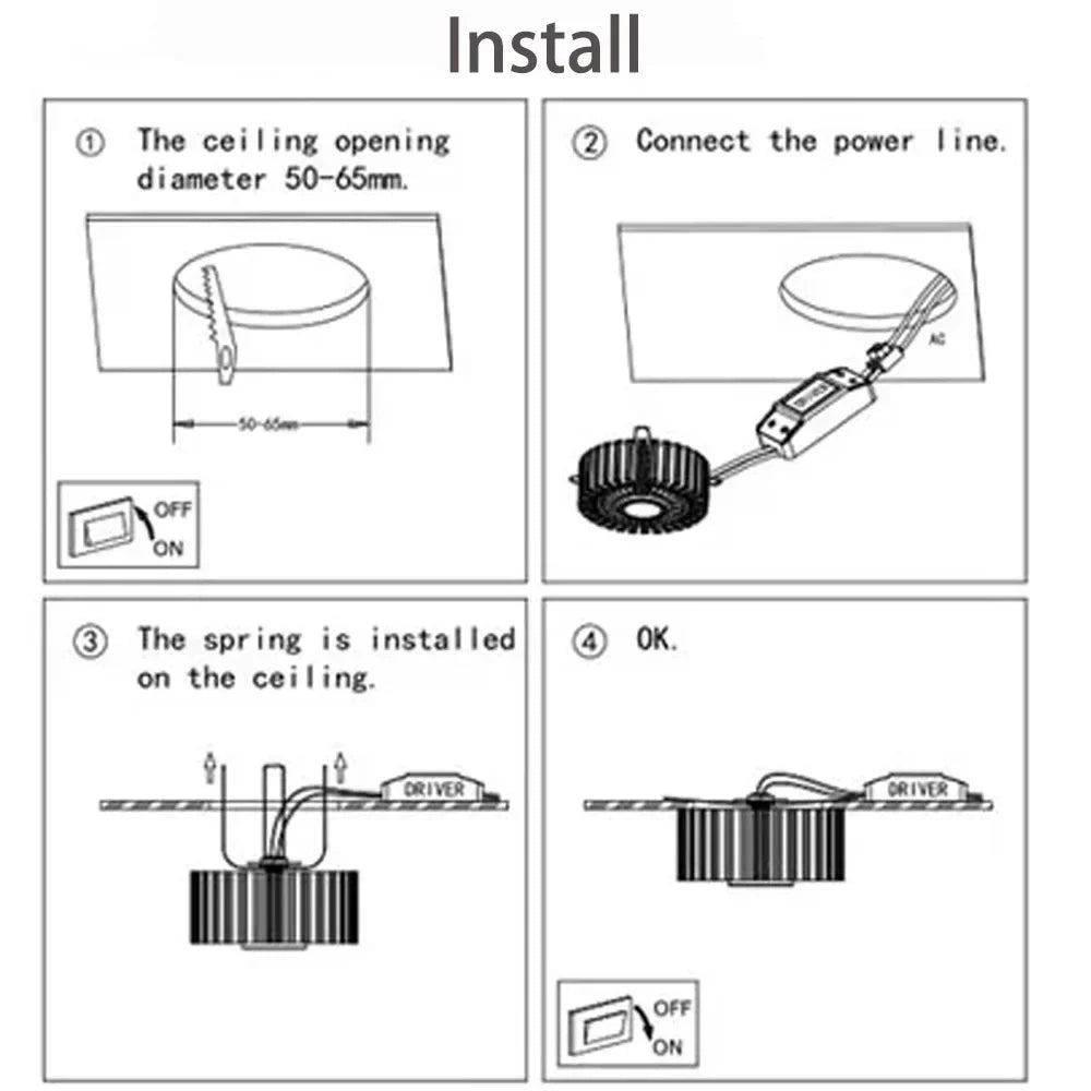 Luz De Teto LED Colorida 3W Sala Decorativa