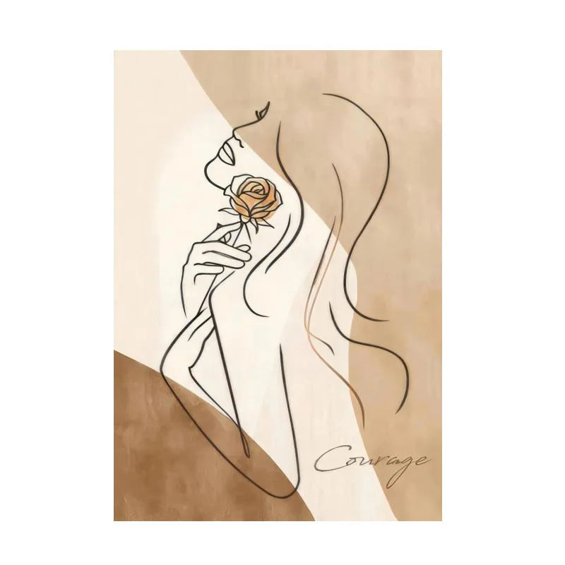 Quadro Moderno Abstrato para Sala de Estar Tela