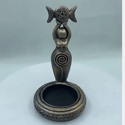 Castiçal de Resina Decorativo Artesanal Iluminação Premium