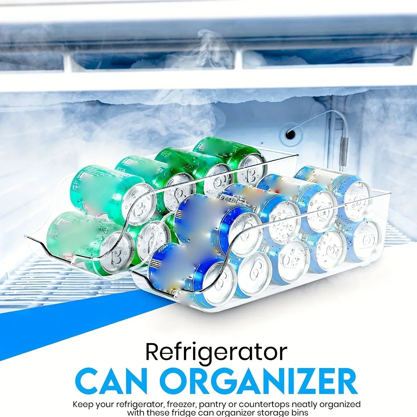 Organizador De Geladeira Para Latas Automático