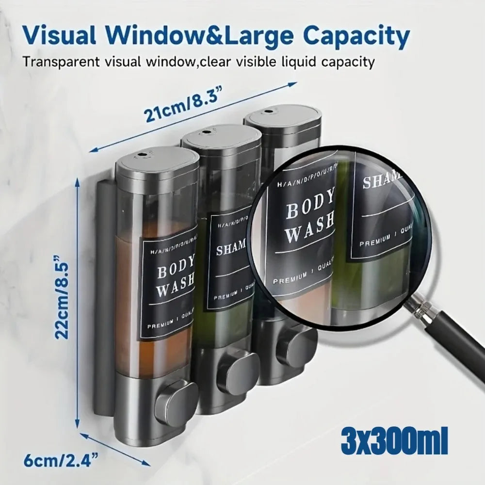 Distribuidor De Sabonete Líquido Montado Na Parede ProtetorContraVazamentosTotalmenteSeguro