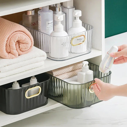Organizador Acrílico Para Maquiagem E Cosméticos De Banheiro Com Design Moderno E Uso Versátil