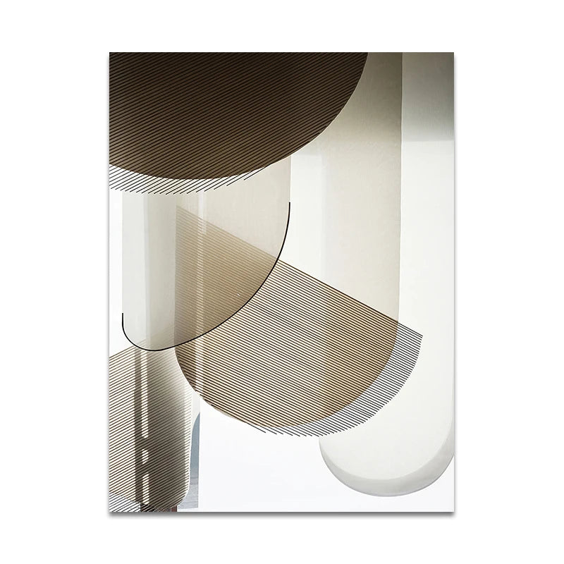 Quadros Abstratos Sem Moldura Para Sala Geométricos Modernos