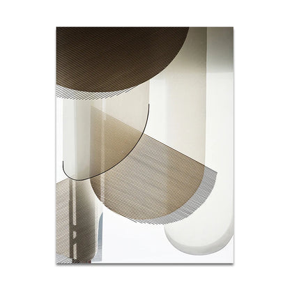 Quadros Abstratos Sem Moldura Para Sala Geométricos Modernos