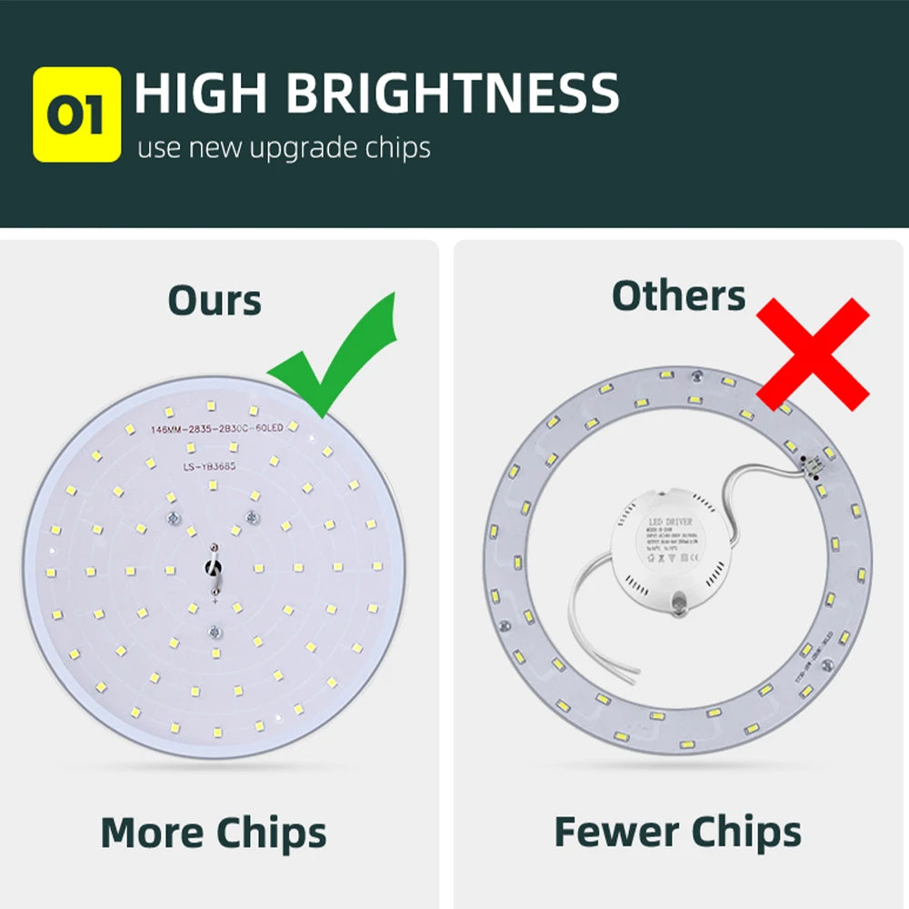 Luminária De Teto LED Para Sala Quarto Multifuncional