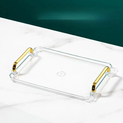 Bandeja De Serviço Retangular Para Maquiagem Com Alça