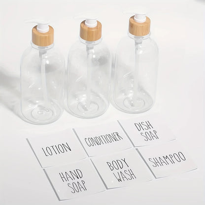 Dispenser de Shampoo e Condicionador para Banheiro Reutilizável