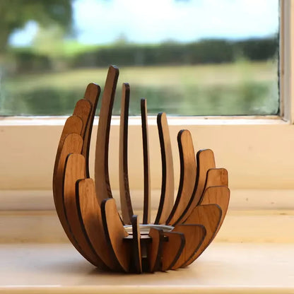 Castiçal Decorativo para Mesa Velas Artesanais Madeira Premium