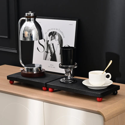 Bandeja Organizadora Multifuncional de Madeira Maciça para Joias