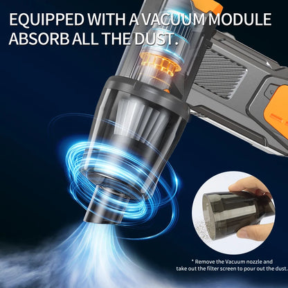 Aspirador De Pó Portátil Para Acampamento Com Iluminação