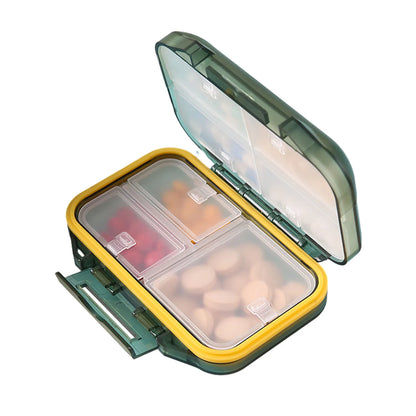 Organizador De Medicamentos Portátil ParaV iagens com Capacidade Extra e Vedação Impermeável