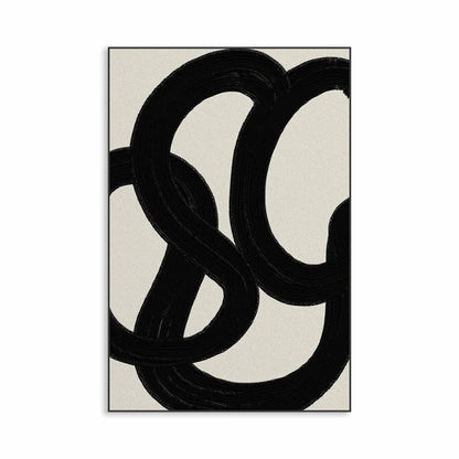 Pintura Em Tela Abstrata Para Decoração Contemporânea Minimalista